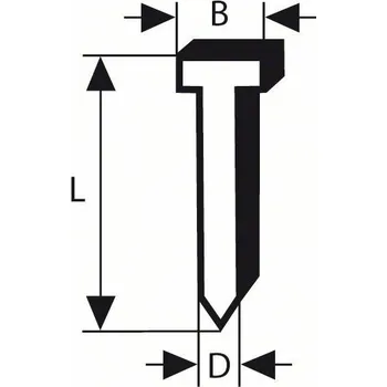 Hřebík BOSCH Kolík se zápustnou hlavou SK50 40G 1,2 mm, 40 mm, pozinkované