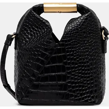 Kabelka Kožená kabelka MM6 Maison Margiela černá barva, SB6WD0042.P8650.T8013 99X, vel. ONE SIZE