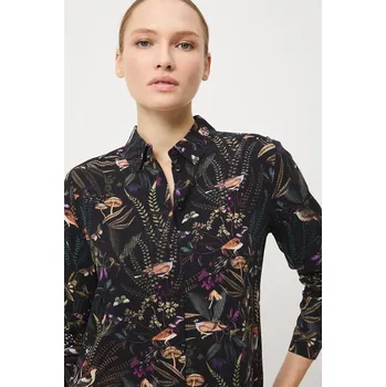 Dámská košile Košile Medicine dámská, černá barva, regular, s klasickým límcem RW25-KDD070 99B, vel. XXL