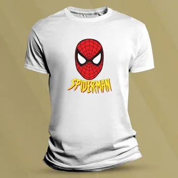 Bavlněné dětské tričko Spider-Man s napisem Bílá velikost 116 (5-6 let)