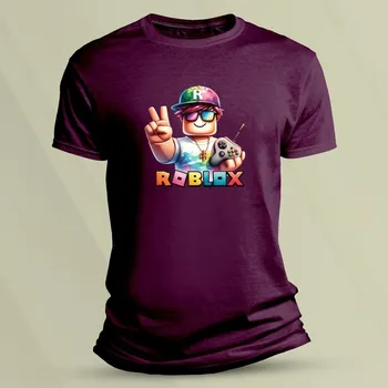 Tričko pro děti Kreslený Roblox velikost 140 (9-11 let) Vínová