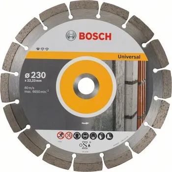 Řezný kotouč BOSCH Diamantový rezací kotouc Standard for Universal 230 x 22,23 x 2,3 x 10 mm