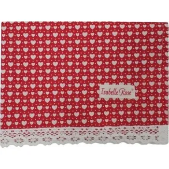 Utěrka Bavlněná červená se srdíčky