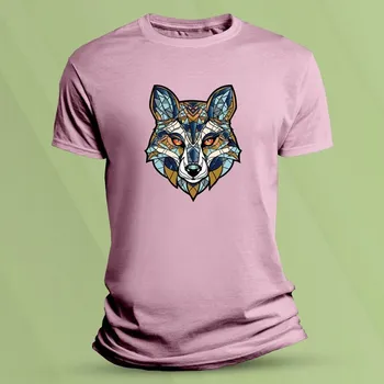 Tričko pro děti Vlk barevný Růžová velikost 116 (5-6 let)