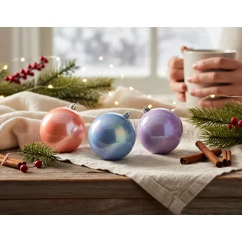 Vánoční dekorace Sada ozdob | FAIRYTALE | v pastelových barvách | 3 ks | 754005 Cena za 3 kusy v balení