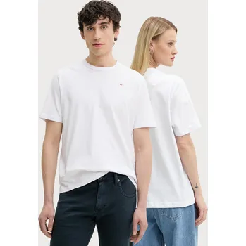 Bavlněné tričko Diesel T-ADJUST-MICRODIV T-SHIRT bílá barva, s aplikací, A14931.0NIAX 00X, vel. S