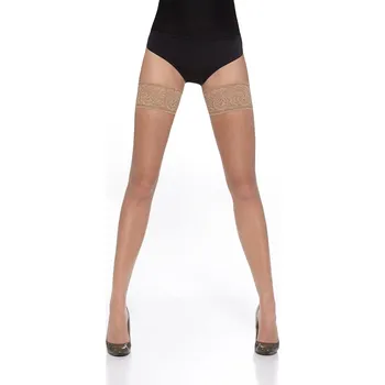 Dámské punčochy BasBleu Punčochy Amelia natural Velikost: L