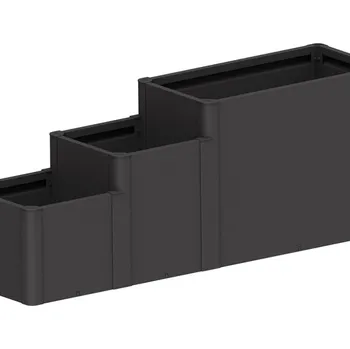 Vyvýšený záhon Biohort Kaskádový záhon DaVinci V3 77 cm, antracit, 250 x 59 cm | sleva 5% | cena za ks