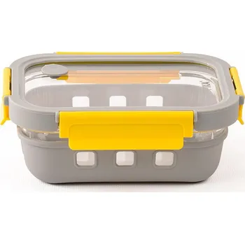 Dóza na potraviny PIKA - skleněný jídelní box 640 ml s víkem