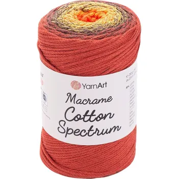 Galanterie Yarn Art Macrame Cotton Spectrum 225 m 1303 Orange Yellow Šňůra