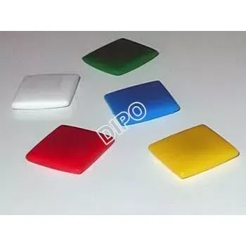 Dekorativní magnet Magnet čtverec 26mm barevný plast