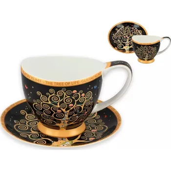 Carmani Šálek s podšálkem Gustav Klimt Strom života 350 ml