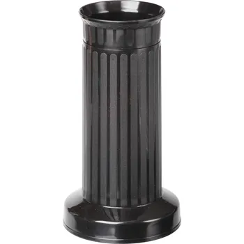 Obal na květináč Váza hřbitovní rovná černá - těžké dno