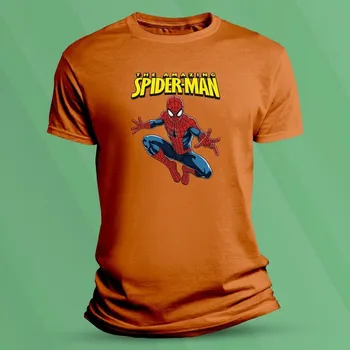 Chlapecké tričko Dětské tričko s potiskem Spider-Man 2 velikost 116 (5-6 let) Oranžová