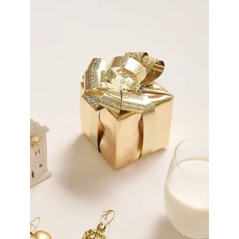 Vánoční dekorace Sinsay - Vánoční dekorace ve tvaru dárku - zlatá - 870GF-GLD - 870GF-GLD-ONE