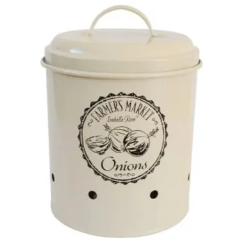 Dóza na potraviny Béžová kovová – Isabelle Rose