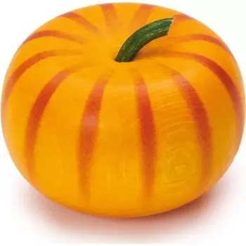 Hra na obchod Erzi obchůdek & kuchyňka - dýně oranžová, dřevěná hračka pro děti