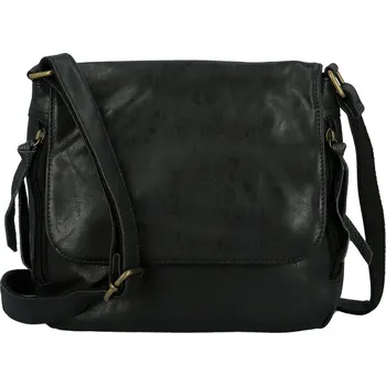 Kabelka Trendy dámská koženková crossbody kabelka Anelise, černá