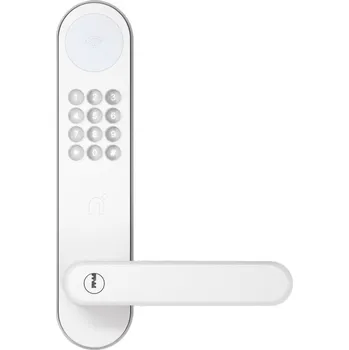 chytrý zámek Inteligentní elektronický zámek Nimly Code White, s dotykovým panelem a RFID čtečkou, bílá