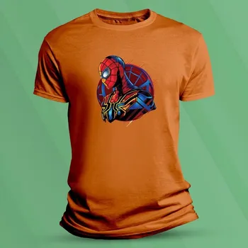 Chlapecké tričko Dětské tričko s potiskem Spider-Man velikost 152 (12-13 let) Oranžová