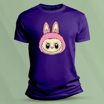 Dětské tričko s potiskem Labubu zubatý velikost 116 (5-6 let) Purpurová