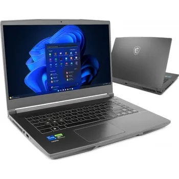 Notebook MSI Thin 15 B12UC-1621XPL - i5-12450H 15,6'' 32GB 512GB Win11 RTX 3050