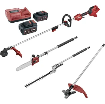 Sada nářadí FLEX Multifunkční zahradní nářadí 4v1 plná verze (Verze: s rychlonabíječkou a 2x baterií 5.0 Ah)