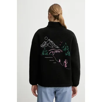 Dámská mikina Fleecová mikina Picture Nyss Embro dámská, černá barva, hladká, WSW0380 99X, vel. L