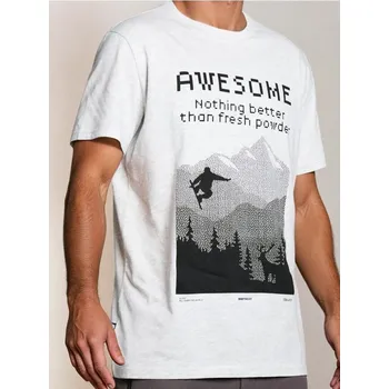 Pánská móda Sinsay - Tričko s potiskem - šedá - 881GP-09M - 881GP-09M-M