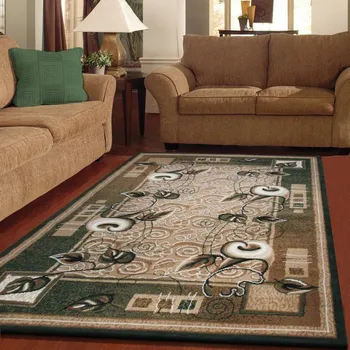 Koberec Vintage koberec v odstínech hnědé a zelené barvy Šířka: 40 cm | Délka: 60 cm