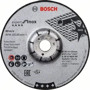 Brusný kotouč BOSCH Expert pro INOX 2 ks. × 76 × 4 × 10 mm – brusný kotouc - 2608601705