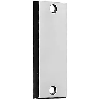 Dveřní kování AMF slepá rozeta 498, úhlová, 87 x 32 x 7 mm, stříbrně eloxovaný hliník