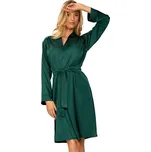 Saténový župan Amina zelený - XL