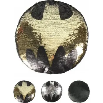 Dekorativní polštářek Polštářek Batman s flitry