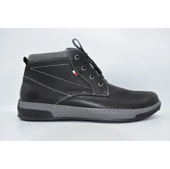 Pánské polobotky HILBY 200 pánská zimní obuv černá Velikost: 44