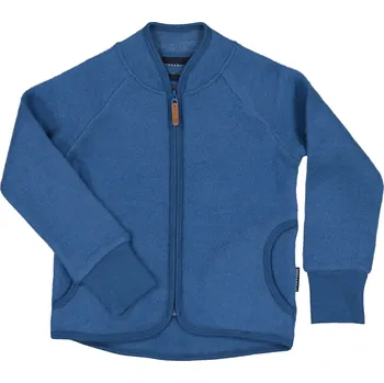 Chlapecká mikina Dětská merino fleece mikina ze 100 % merino vlny Geggamoja - modrá Velikost: 86/92