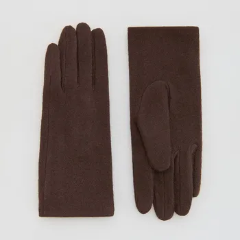 Čepice Reserved - Rukavice s vlnou - tmavě hnědá - 553FE-89X - 553FE-89X-M