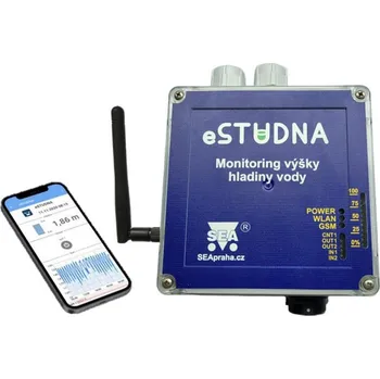 Čerpadlo eSTUDNA Hladinoměr eSTUDNA2 online Wi-fi Počet relé: eSTUDNA2 - 1 relé, Rozsah čidla: 0 až 10 metrů