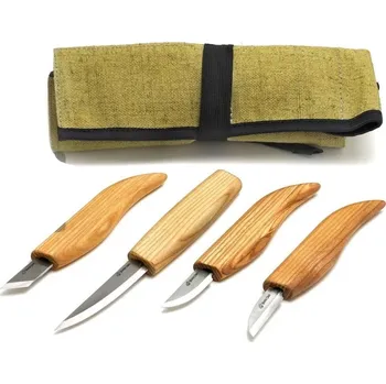 Pracovní nůž BeaverCraft řezbářská sada Basic Knives Set of 4 Knives