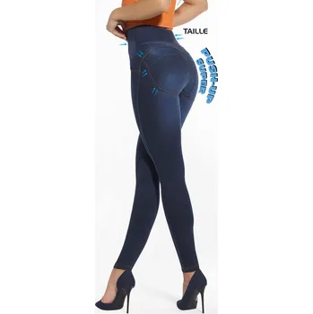 Džínové formující legíny Aya deep blue Velikost: XL