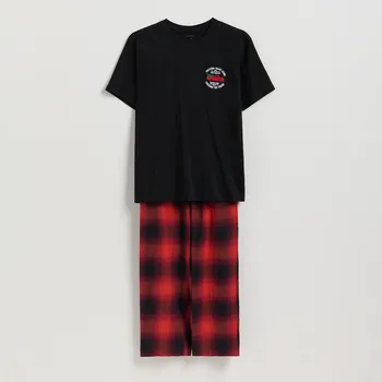 Chlapecké oblečení Reserved - Dvoudílná pyžamová souprava s vánočním motivem - černý - 936ER-99X - 936ER-99X-L