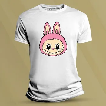 Chlapecké tričko Dětské tričko s potiskem Labubu zubatý Bílá velikost 104 (3-4 roky)