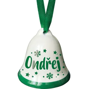 Bytová dekorace Nekupto Vánoční zvonek se jménem - Ondřej