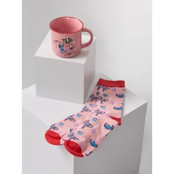 Sinsay - Vánoční dárková sada: hrnek a ponožky Stitch - vícebarevná - 515ES-MLC - 515ES-MLC-ONE