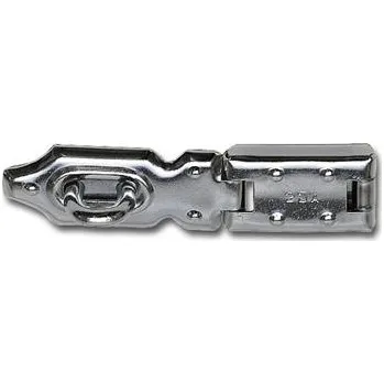 Dveřní kování Petlice krytá, 100 mm, žlutá ocel pozinkovaná