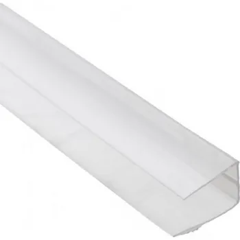 Stavební profil Covestro Ukončovací profil ALU-U poly Ukončovací U profil na tloušťku 10mm z polykarbonátu Barva: bronz (hnědá, kouřová), Délka: 2100, Síla desky: pro sílu PC 10 | cena za bm