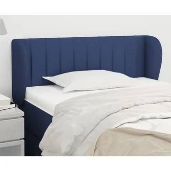 Čelo postele typu ušák modré 83x23x78/88 cm textil IM_3117362