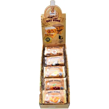 LSP nutrition Oat King Energy bar 10 x 95 g flapjack - vegetarian mix s polevou