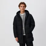 Reserved - Prošívaný kabát s kapucí - černý - PK238-99X - PK238-99X-XXL