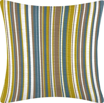 Povlak na dekorativní polštářek DARRÉ Krepový povlak na polštář Proužky - barevný Velikost: 40 x 40